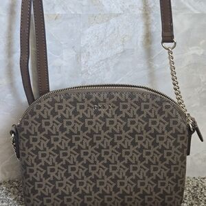 Dkny Brown Crossbody Bag with Elegant Design